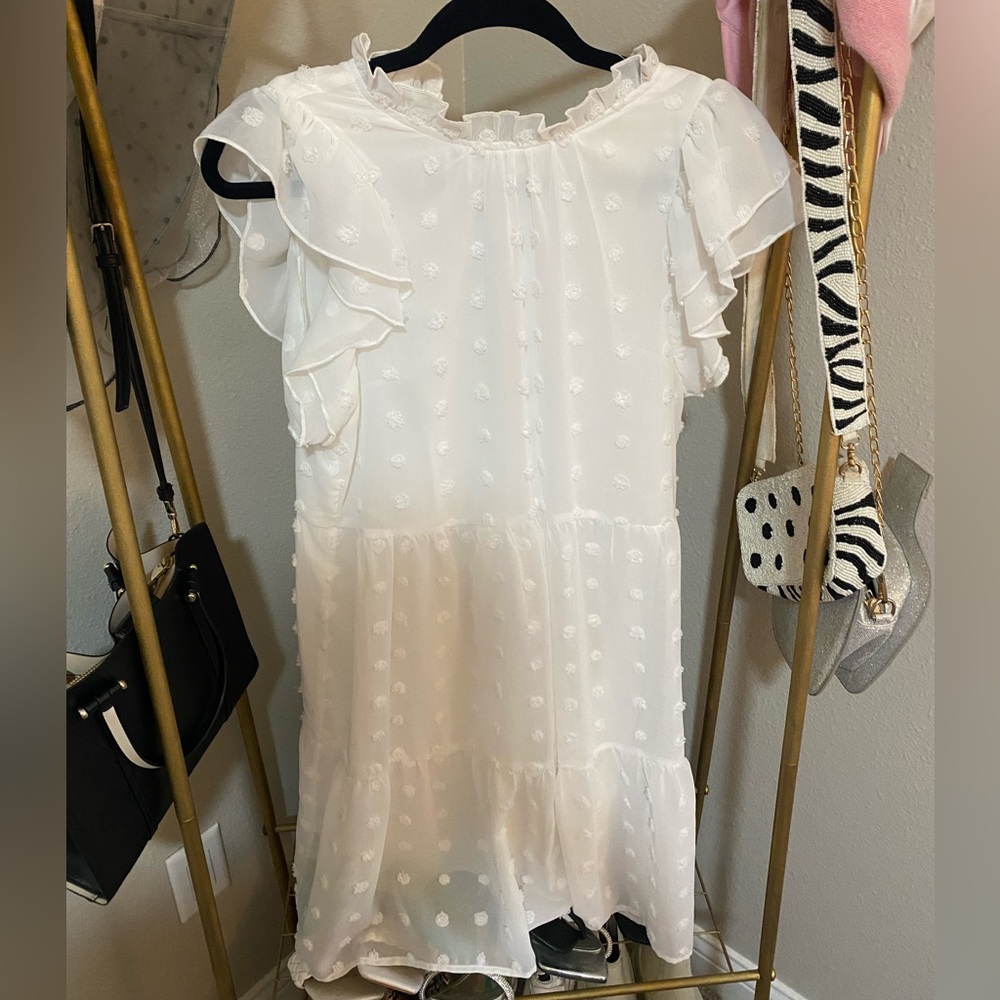 White Polka Dot Dress!